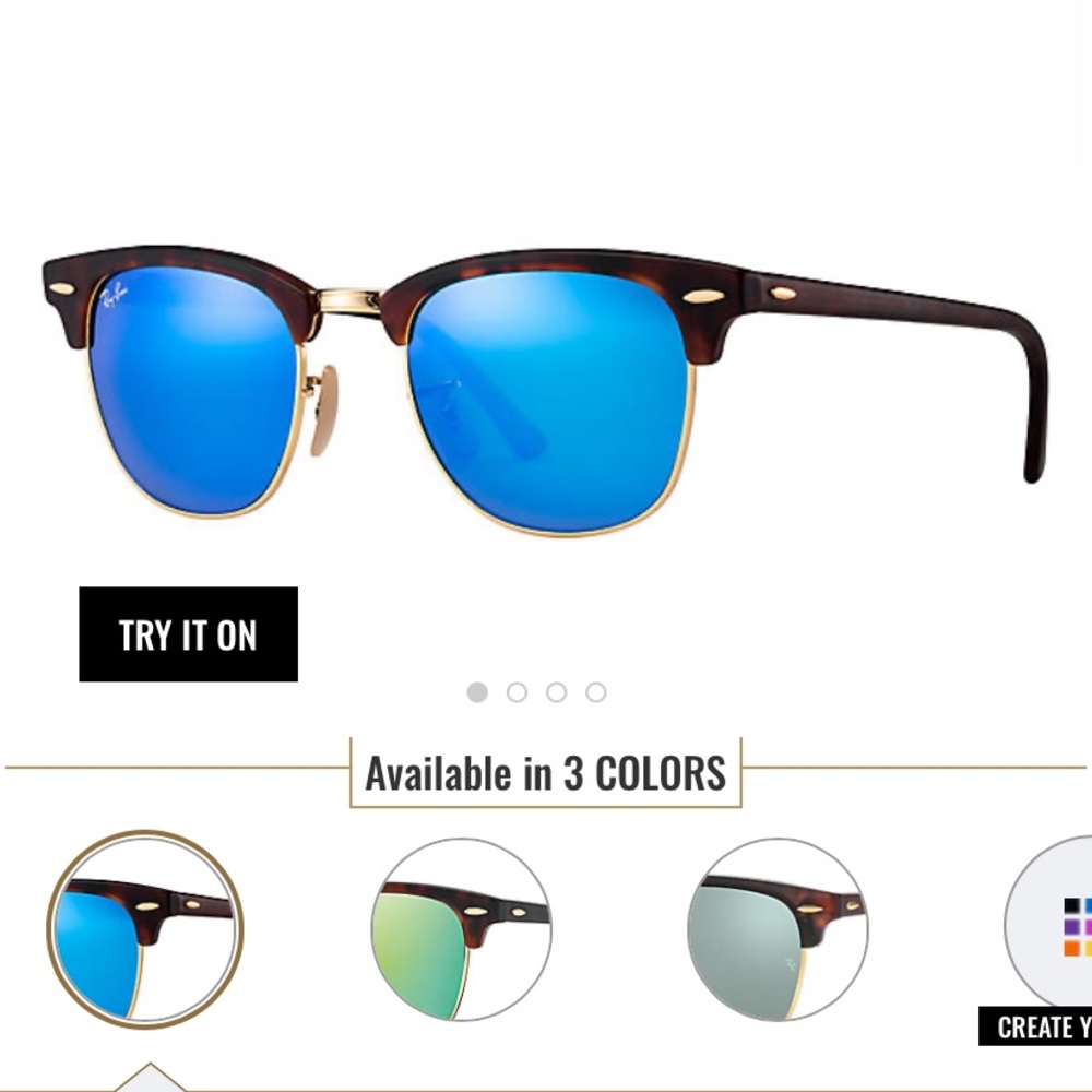 Ray ban Club master flash lenses